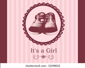 baby girl arrival announcement