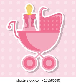 baby girl arrival card