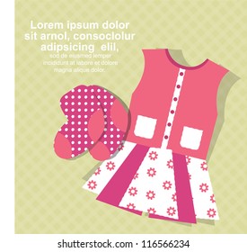 baby girl arrival card