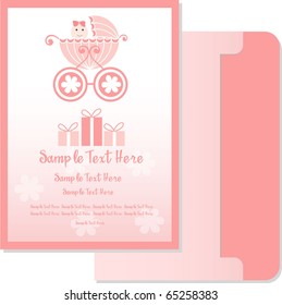 baby girl arrival card 3