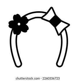 Baby girl band Vector Icon easily modified

