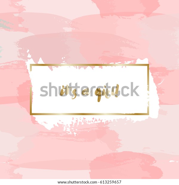 Baby Girl Birth Announcementbaby Shower Card Stock Vector Royalty