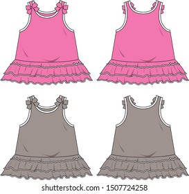 baby or girl blouse template design,summer tshirt ,trend fashion silhouette