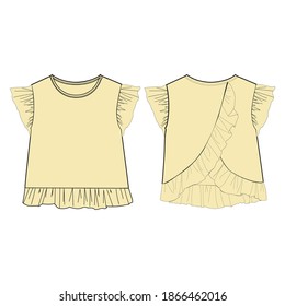 baby or girl blouse template design,summer tshirt ,trend fashion