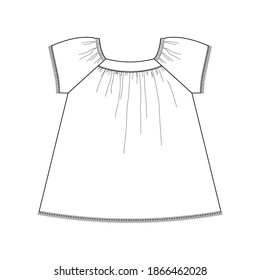baby or girl blouse template design,summer tshirt ,trend fashion