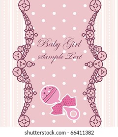 Baby Girl Card