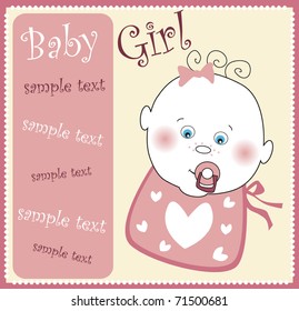baby girl card