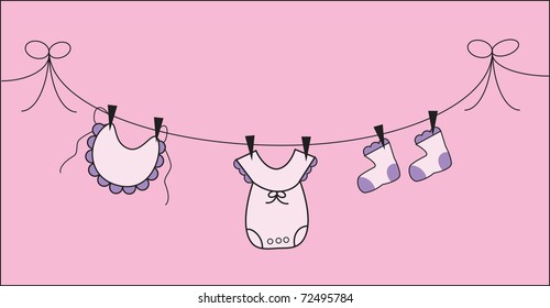 Baby Girl Clothes Line