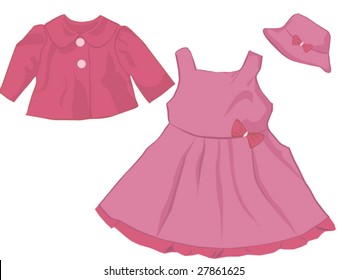 baby frock pink