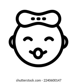 baby girl icon or logo isolated sign symbol vector illustration - high quality black style vector icons
