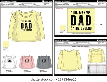BABY GIRL LONG SLEEVE LOVE STREETWEAR VECTOR DIGITAL DTG DTF HEAT TRANSFER STICKER SUBLIMATION PRINT T SHIRT TECHPACK MEASUREMENT LAYOUT TEMPLATE DESIGN