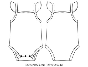 BABY GIRL Over Printed Bodysuit BASIC VECTOR illustration DESIGN