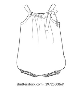 Baby girl overalls design vector illustration