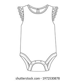 Baby girl overalls design vector illustration