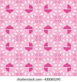 Baby Girl  Pattern Background.