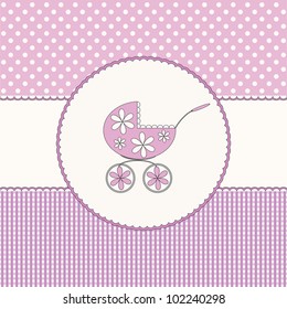 Baby girl pink background