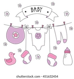 baby girl set with coat design