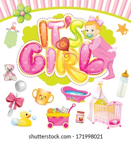 Baby girl set.  It s a girl