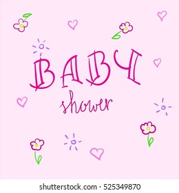 Baby girl shower