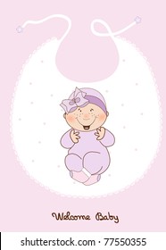 baby girl shower announcement