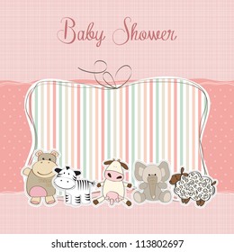 baby girl shower card