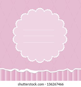 baby girl shower card