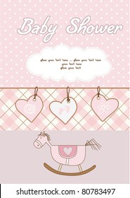baby girl shower card