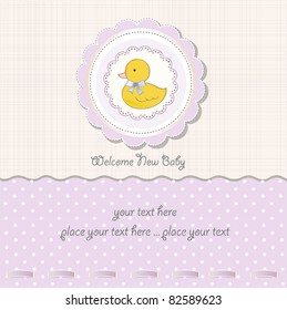 baby girl shower card