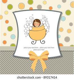 baby girl shower card
