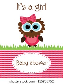 baby girl shower design. vector illustration