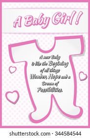 2,964 Congratulation new born baby girl card Images, Stock Photos ...