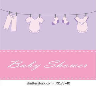 Baby Girl Shower Invitation