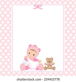 Baby Girl Shower Invitation Card