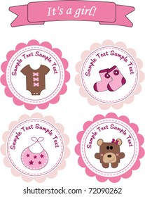 Baby girl stickers