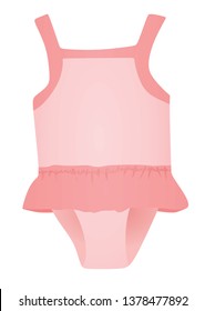 Baby girl suit. vector illustration