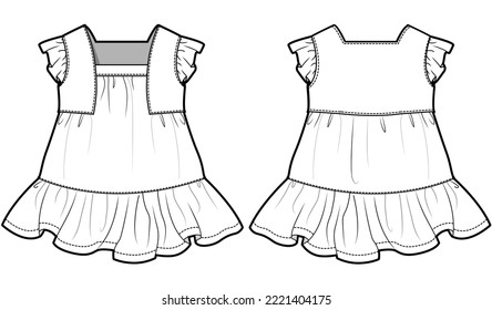 289 Frill Frock Design Images, Stock Photos & Vectors | Shutterstock