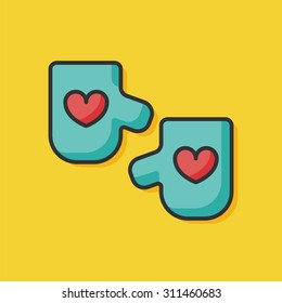 baby gloves icon