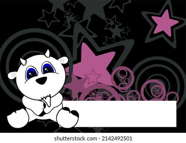 baby goat cartoon illustration background in vector format