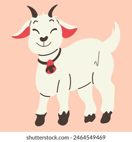 Baby Goat illustration, sacrificial goat