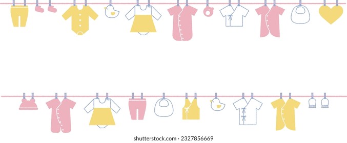 Baby goods Childbirth image illustration back material