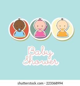 baby graphic design , vector illustration