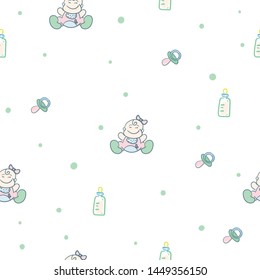 baby graphic pattern wallpaper object