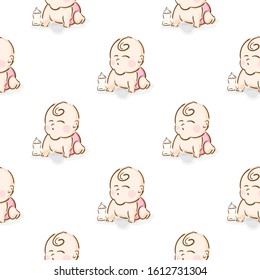 baby graphic pattern wallpaper object