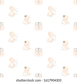 baby graphic pattern wallpaper object