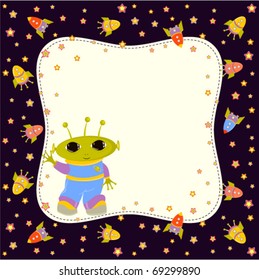 Baby greeting card or frame