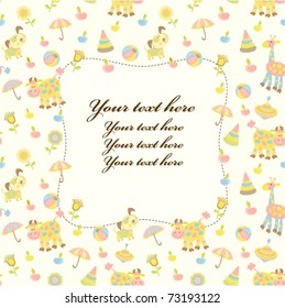 Baby greeting card or frame