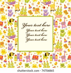 Baby greeting card or frame