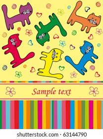 Baby greeting card or invitation