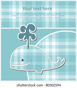 baby greeting card. vector illustration