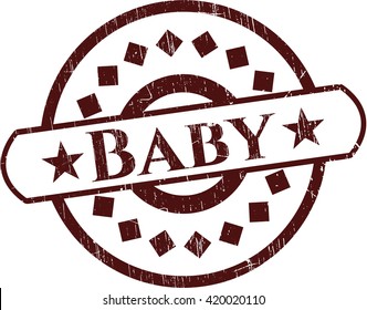 Baby grunge style stamp